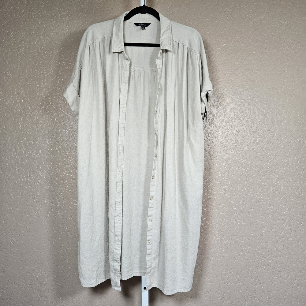 Cream Shirt Dress